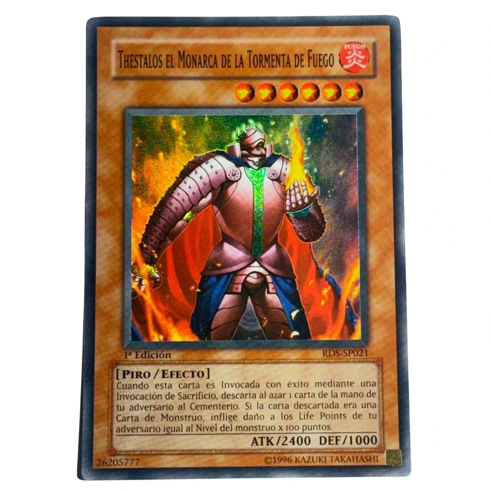 Yu-Gi-Oh Thestalos Firestorm Monarch RDS-SP021 1st Edition Super Rare Spanish
